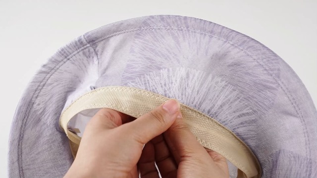 Sombrero de mujer estilo bowler con ala ancha plegable miniatura 7