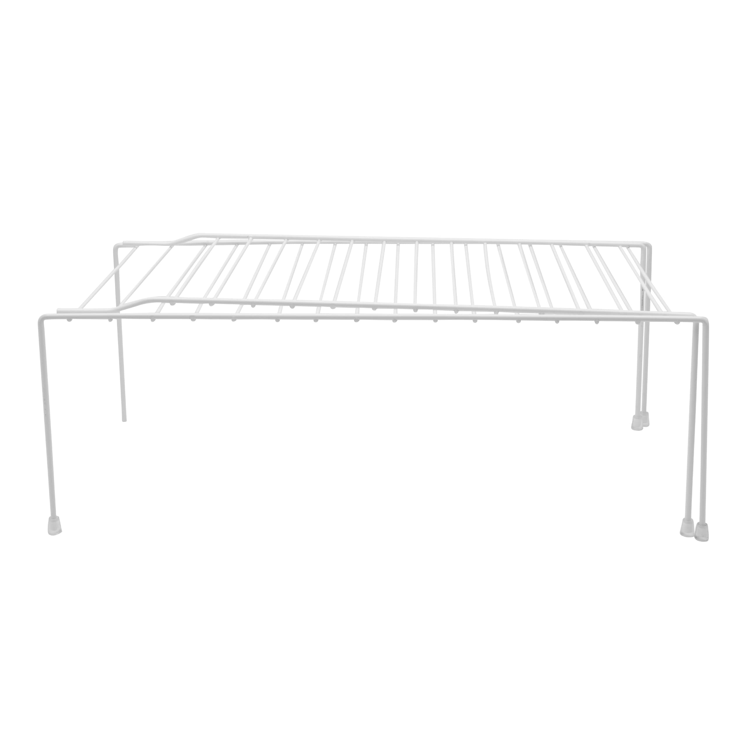 Expandable Kitchen Counter and Cabinet Shelf, White(adjustable From16 .3/4 to 30.3/4" length X 8.1/4" width X 6" height)