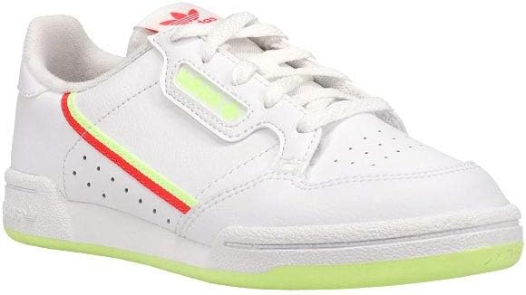adidas Kids Continental 80 C Low Shoes FTWWHT,SHORED,HIREYE Size 1.5