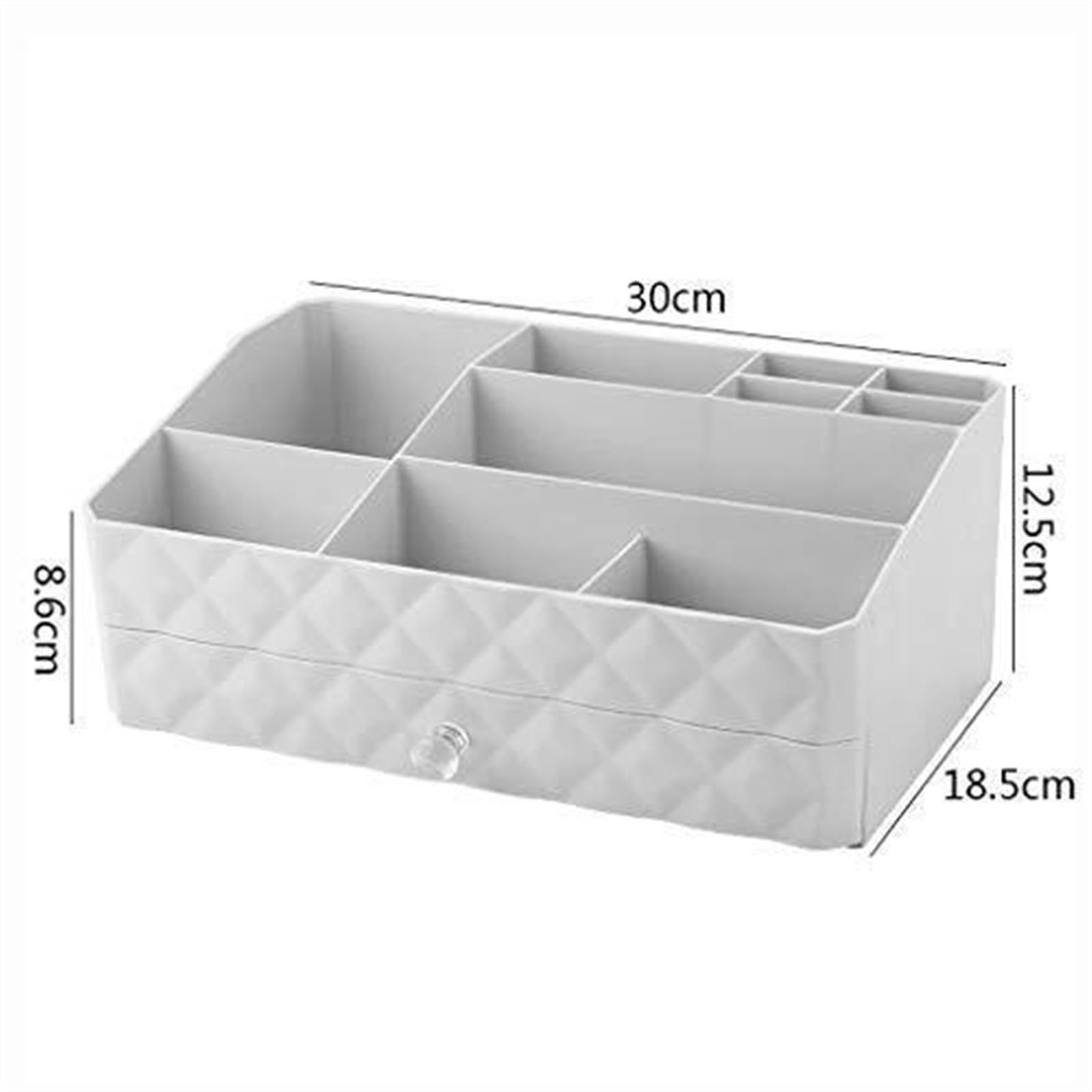 Rangement Maquillage Pinceaux Boîte de Rangement multifonctionnelle Style tiroir pour Produits cosmétiques, Soins la Peau, Rouges à lèvres et Bijoux Organisateur Cosmétique Chambre(White)