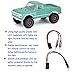 RC Car LED Light Kit, 2Pcs Universal Modified LED Light for Axial Scx24 for 1/24 1/18 Scale Remote Control Car White Light