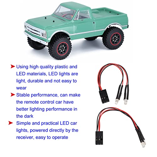 Keenso clairage de toit RC 2 Pièces RC Voiture 4 LED Lumières de Toit Haute luminosité Lumière