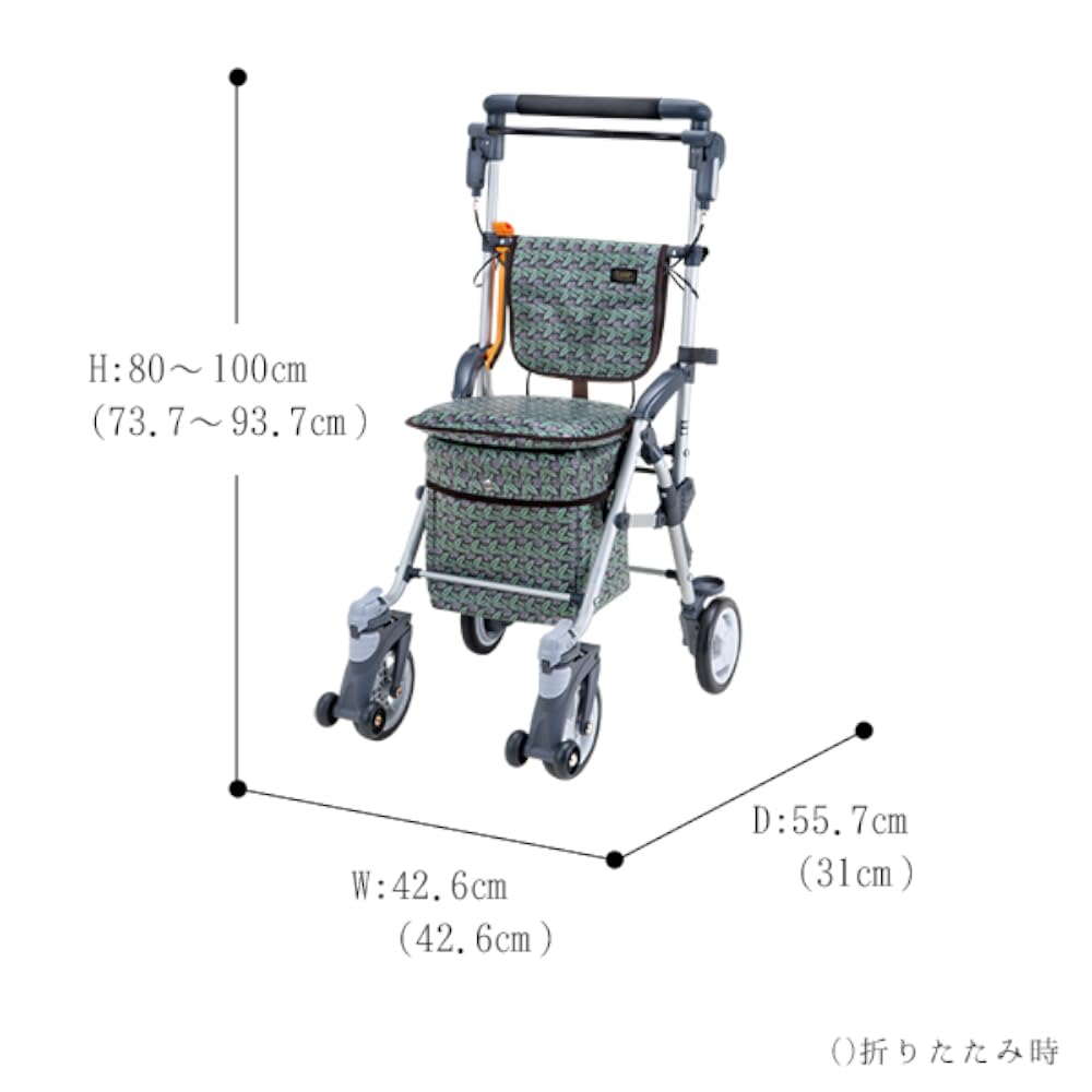 マキテック シルバーカー スルーンボックスNフラワーブラウン (CB-10FB) Amazon | マキテック コンパクトタイプシルバーカー スルーンボックスN