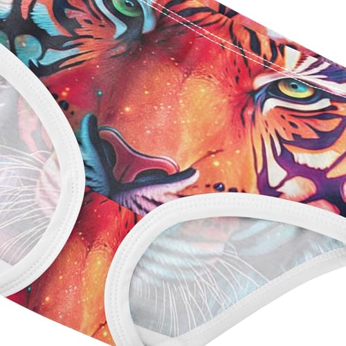 Personalized Girls Underwear Toddler 2t Cotton Girl Panties Cute Colorful Tiger Briefs Undies Kids4