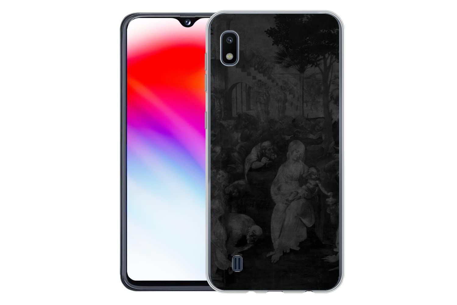 Funda para Samsung Galaxy A10 - Adoración de los Reyes Magos - Leonardo da Vinci - Funda de Silicona/Funda Blanda para teléfono móvil