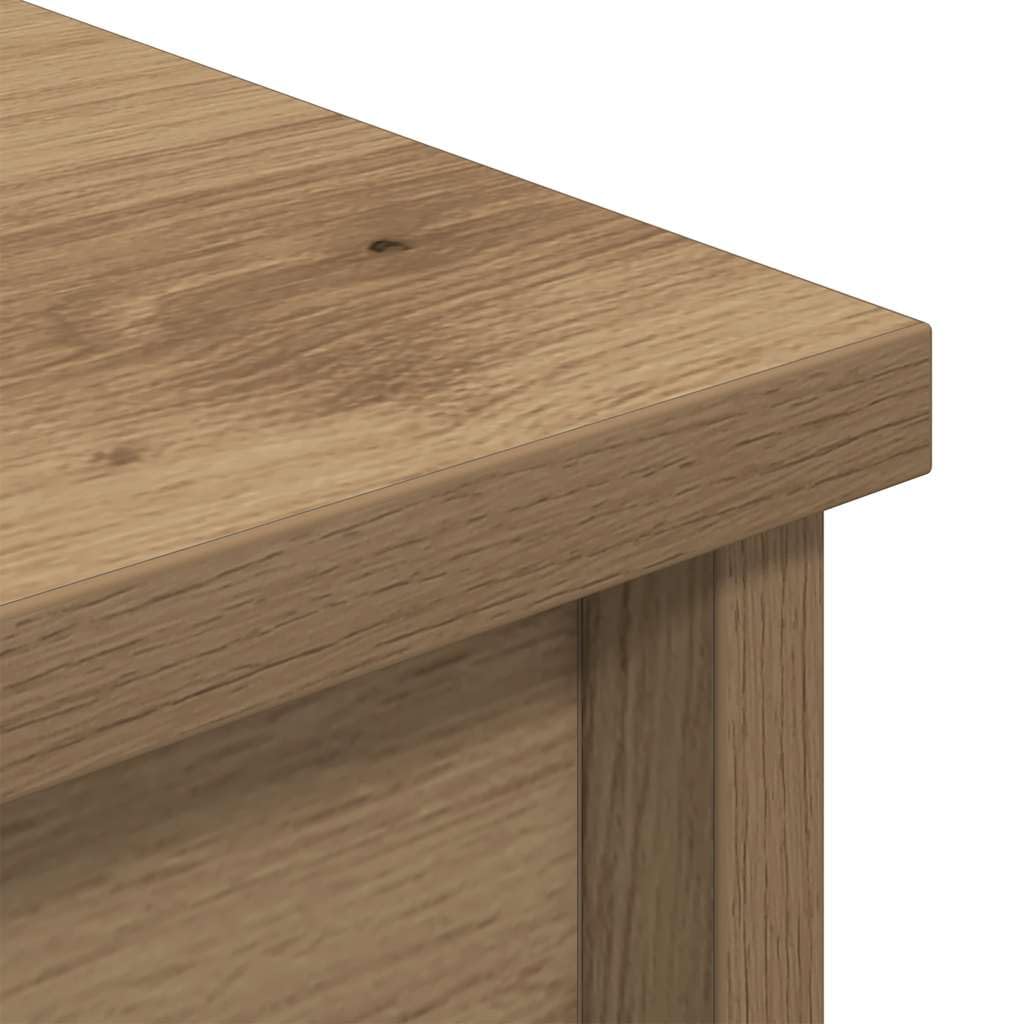 vidaXL Credenza Alta Rovere Artigianale 37,5x35x180 cm in Truciolato, Mobile, mobiletto Laterale, mobiletto portaoggetti Alto, mobiletto portaoggetti