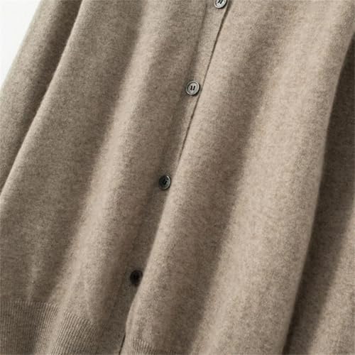 DbdkejjMen's Cardigan Sweater V Neck Button Long Sleeve Merino Wool Knit Business Casual Comfortable Sweater4