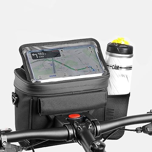 Fahrrad Lenkertasche Wasserdicht 2,5L  Polyester Lenker Tasche Fr Damen &  Herren, Rennrad, MTB, E-Bike, Bikepacking (Lila) Fahrradtasche Lenker Mit  Schultergurt