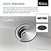Kraus KP1TS33S-2 Pax Series Drop-in 16 Gauge Stainless Steel 33 in. 2-Hole Single Bowl Kitchen Sink
