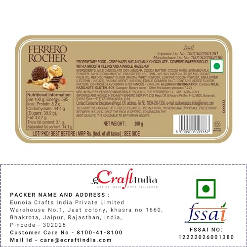 Image of eCraftIndia Rakhi Gift for Brother | Set of 4 Floral Pearls Diamonds Lumba Designer Rakhi for Brother and Bhabhi | Ferrero Rocher Chocolate | Raksha Bandhan Greeting Card | Roli Chawal Pack