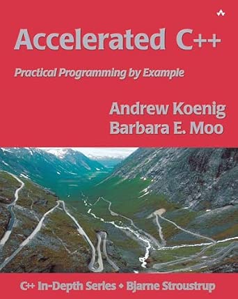 Accelerated C++: Practical Programming by Example book cover