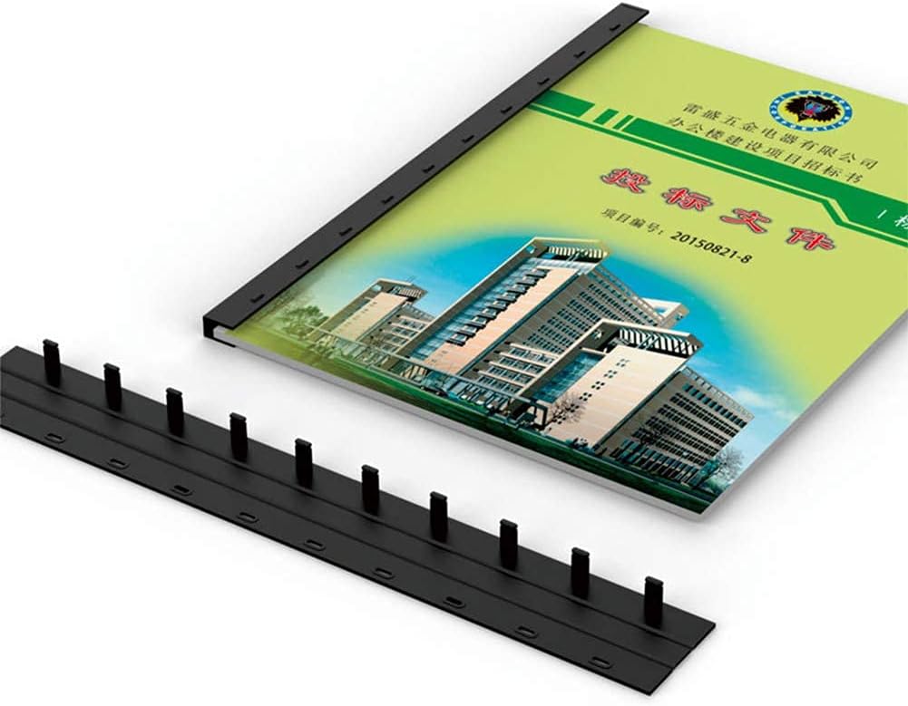 Consumable Parts of The Binding Machine - 10-Hole Folder 3/5 7.5/10 12.5/15 17.5 20mm Black Blue White Clip, Suitable for Office School documents,White,3mm (Blue 3mm)