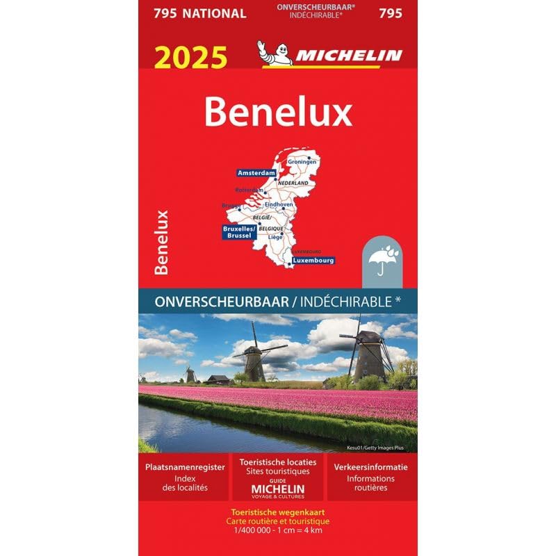 Carte Nationale Benelux 2025 - Indéchirable