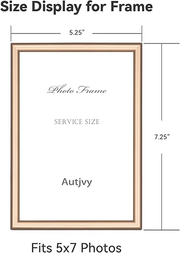 Vista 36 de Marco de fotos de 4 x 6 pulgadas, color dorado mate, moderno, simple, delgado, de aluminio, con vidrio real HD, pantalla para collage de mesa