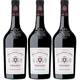Cellier des Dauphins Vinsobres Cru des Côtes du Rhône Rotwein Wein trocken Frankreich I Visando Paket (3 Flaschen)