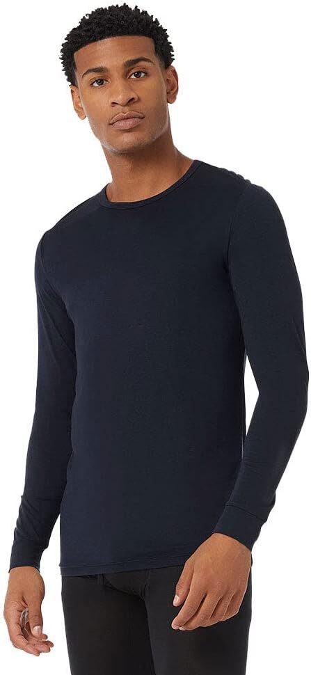 Men’s 32 Degrees Thermal Long Sleeve Baselayer Crew Top – Lightweight, Stretch Fit