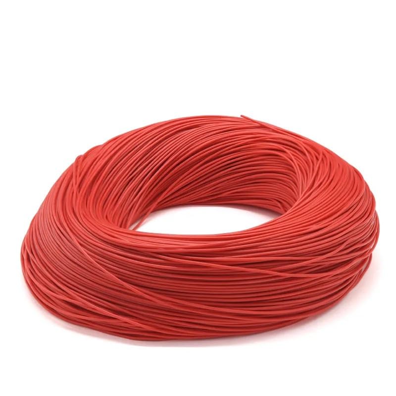 Cable de silicona súper suave 16, 14, 11, 10, 9, 8, 7, 6, 4, 3, 2 AWG, cobre estañado, 5 metros, modelo de avión, cable de conexión de batería de litio (rojo, 5 metros_3 AWG)
