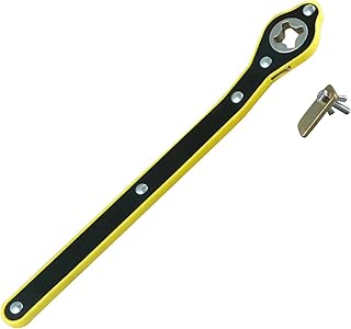Lam-lord Car Jack Ratchet Wrench, Scissor Auto Labor-Saving Jack Ratchet Wrench with Long Handle, Tire Jack Lug Wrench Positive and Reversal Knob Design for Travel/Truck/SUV(as Shown)