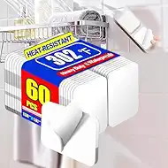 PHIXBEAR Heavy Duty Double Sided Tape - 60 Pcs, 1.57"x1.97" Waterproof Heat-Resistant Adhesive Pads for Automotive, Indoor & Outdoor Use