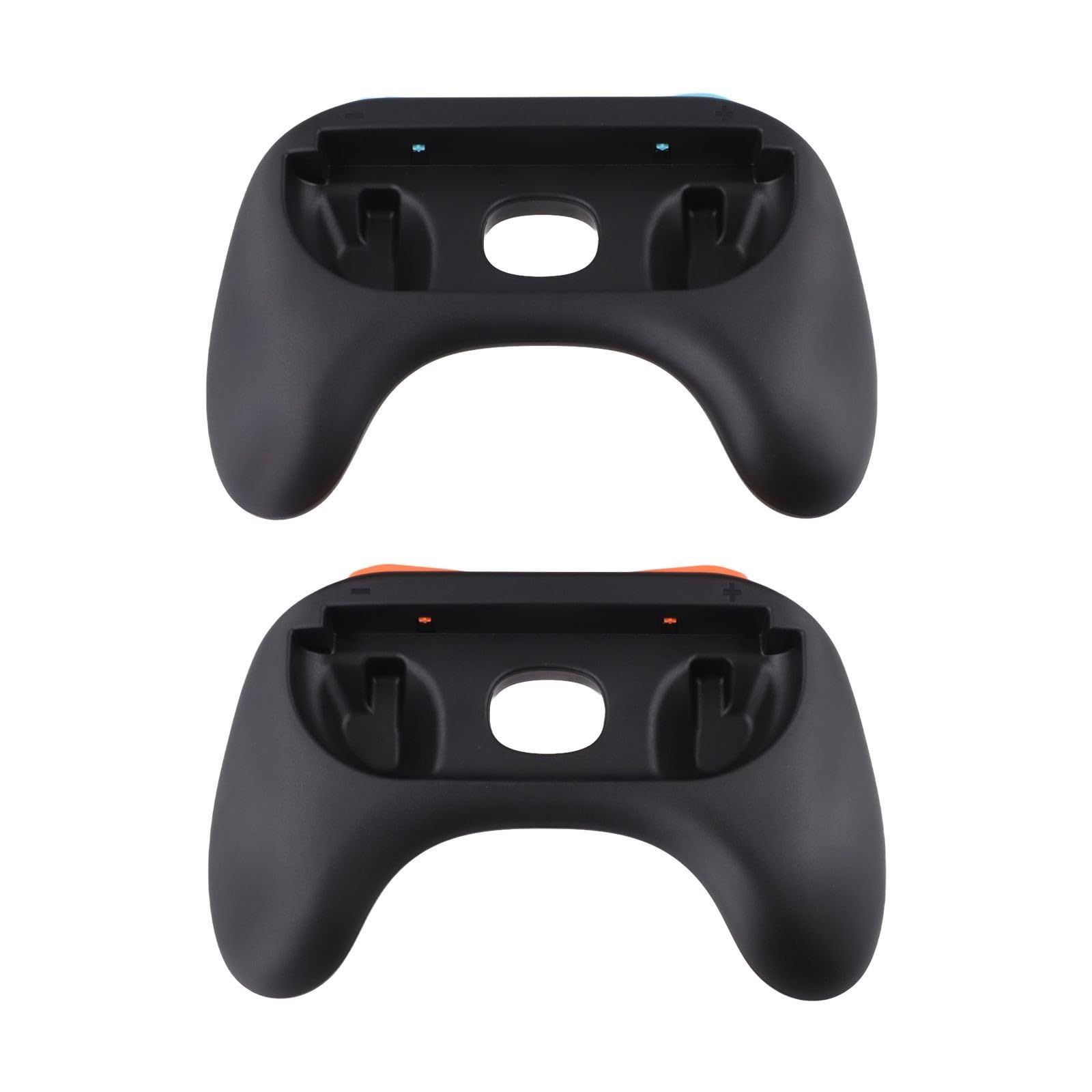 Comfort Grips para Nintendo Switch 2 para mandos Joy-Con, diseño ergonómico con acabado mate antideslizante, paquete de 2, color negro para rojo