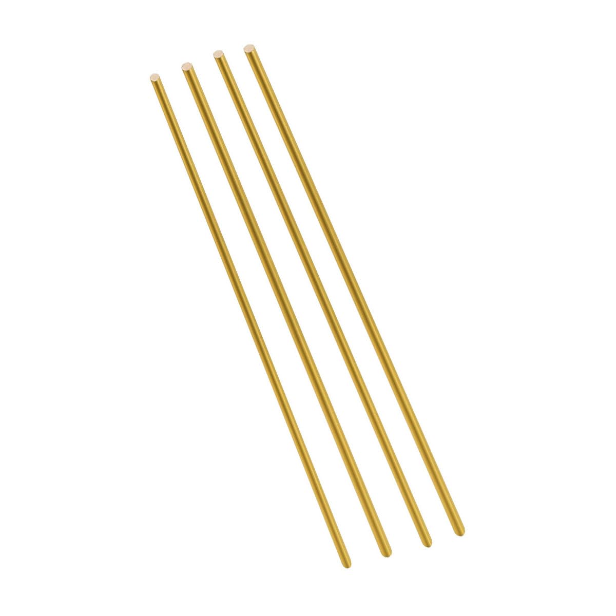 QZDIANGE 4Pcs Brass Round Bar Length 500Mm,Solid T2 Copper Rods Round Diam 0.8-10Mm/Diameter: 7Mm