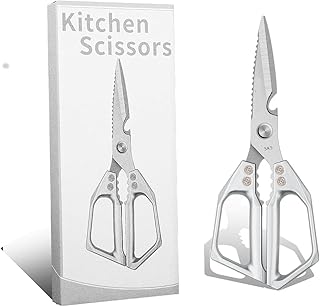 Heavy Duty Kitchen Scissors All Purpose - Professional Stainless Steel Japanese Kitchen Shears for Food