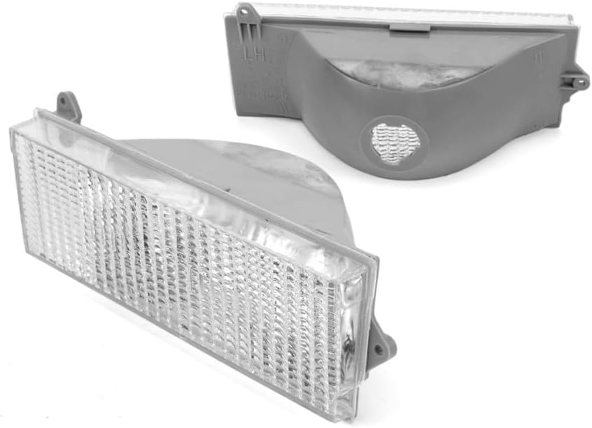 CarLights360 For 1984-1996 Jeep Cherokee Driver and Passenger Side Pair Turn Signal Light | Lens and Housing Only | Briarwood | CH2530101, CH2531101 | 56000099, 56000098