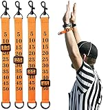 HolyMaji Football Yard Officials Markers Professional Football Referee Nylon Chain Clip, Football Re