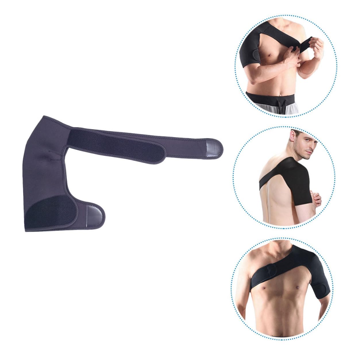 HEALEEP 3pcs Shoulder Support Sleeve Shoulder Stabilizer for Rotator Cuff Easy to Wear Fixing Brace for Sports Exercise