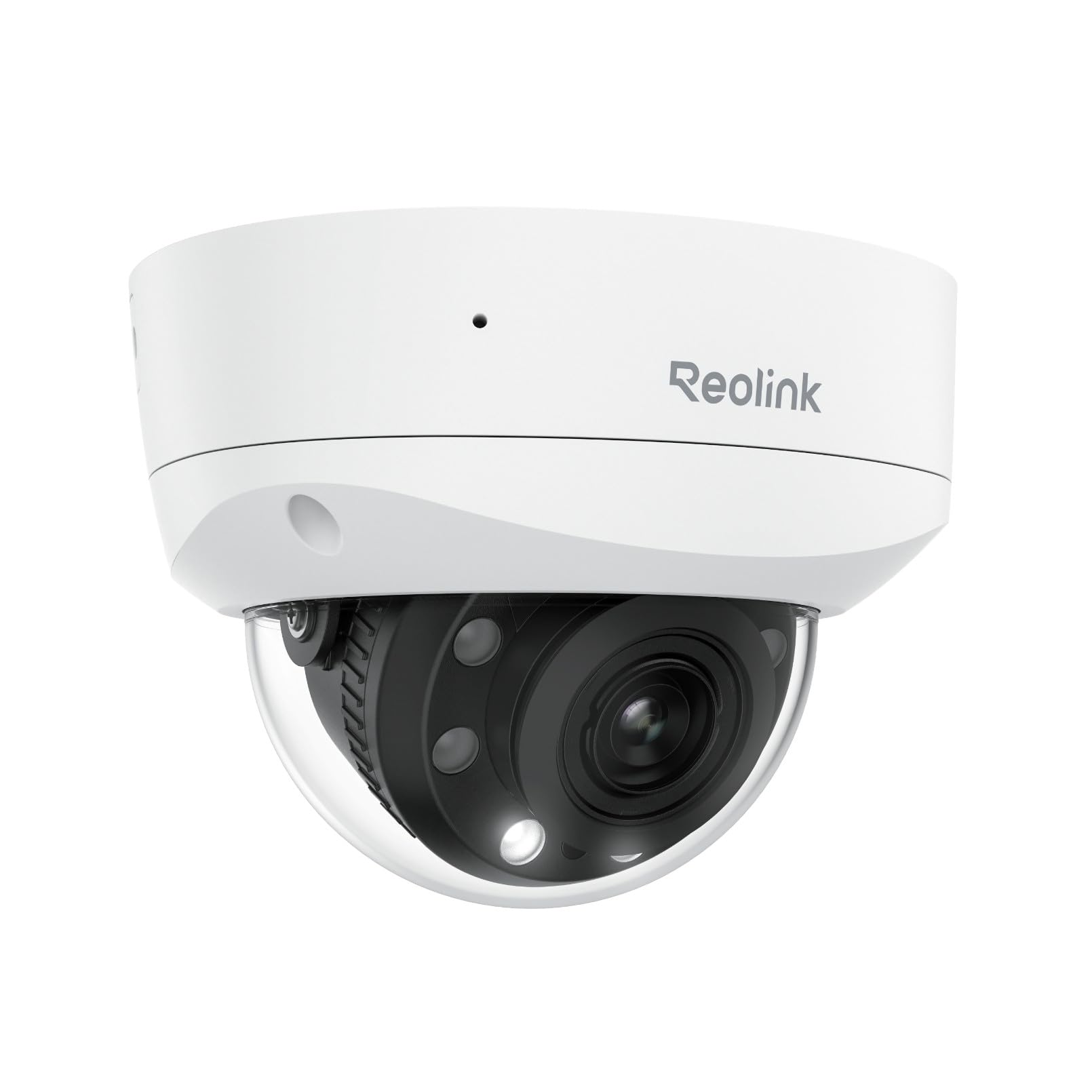 Reolink 4K PoE Telecamera Esterno, 5X Zoom Ottico, IK10 Antivandalo, Audio Bidirezionale, Faretti per Visione Notturna a Colori, Rilevamento di Persona/Veicolo/Animale, Time-Lapse, RLC-843A