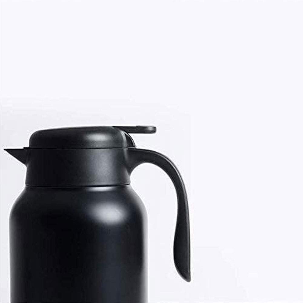 Thermokaraffe Thermoisolierte Kaffeekaraffe, Thermokaraffen, Thermoskanne, Airpot Thermokaffee-Cara-Thermoskanne, Haushalt mit großem Fassungsvermögen, 304-Edelstahl-Wasserkocher, Push-Typ, Isoliertop