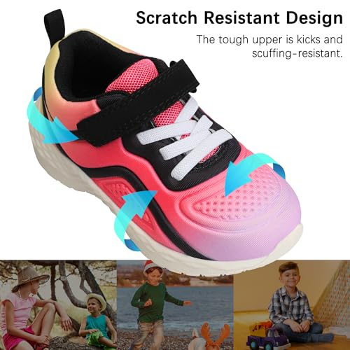 Bigwow Little Girls Sneakers Non-Slip Sports Runnning Shoes4