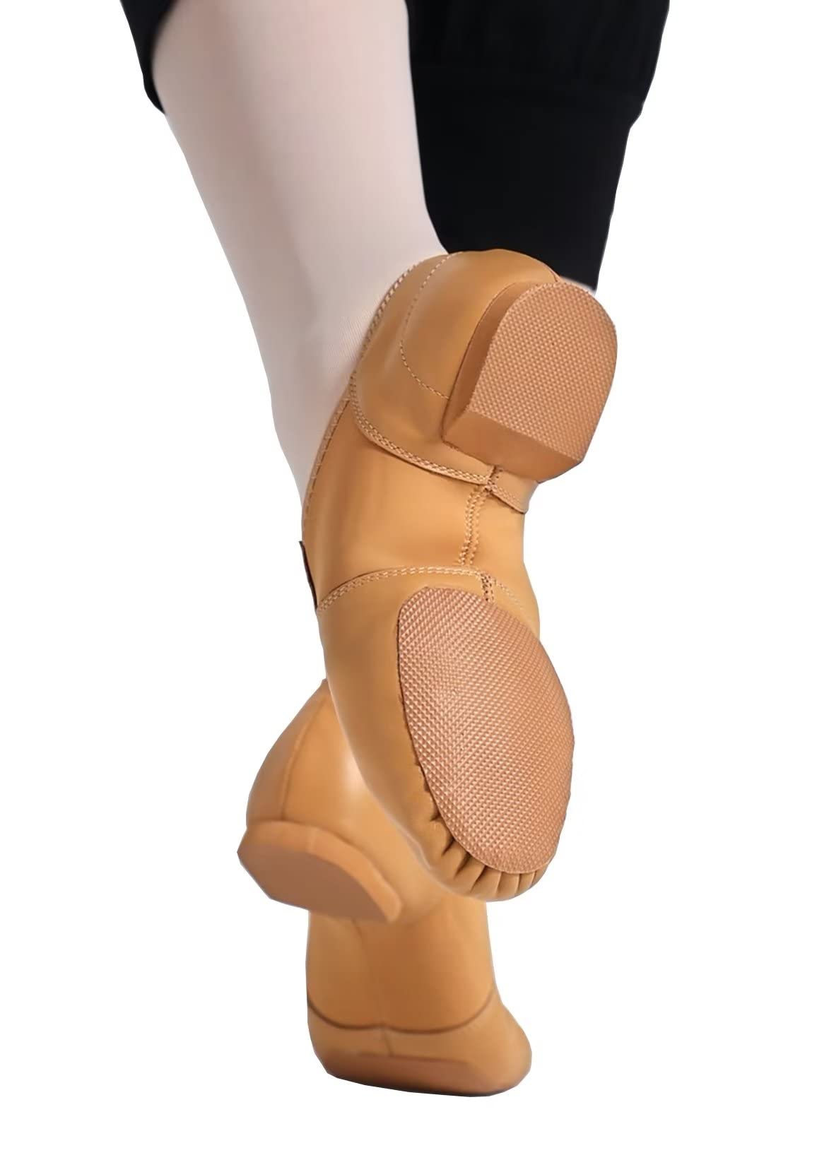 Zapatillas de Jazz Cuero Genuino Suela Partida Zapatos de Danza Modern Jazz para Mujer Hombre
