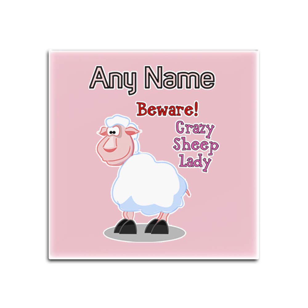 Dessous-de-verre Crazy Sheep Lady pour protéger vos tables des taches de verre