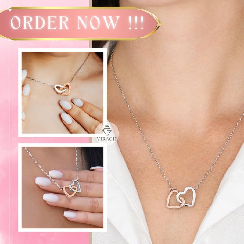 VIRAGIL To My Granddaughter Necklace Gifts From Grandma Grandmother or Grandpa Grandfather To My Granddaughter Graduation Christmas Birthday Pendant Jewelry with Message Card and Gift Box - Image 7