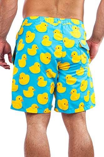 Tipsy Elves Men's Swim Trunks 7 Inch Inseam Classic Fit with Mesh Liner - Quick-Dry Funny Swimwear Bathing Suit3