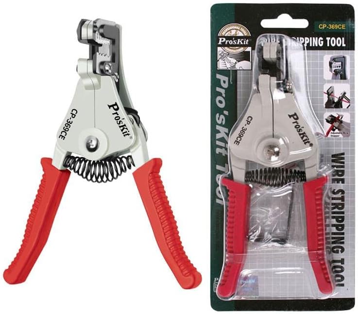 Proskit - Alicates automáticos de pelado de alambre CP-369CE CP-369CE alicates de corte, alicates de corte diagonal, alicates pelados (CP-369CE)