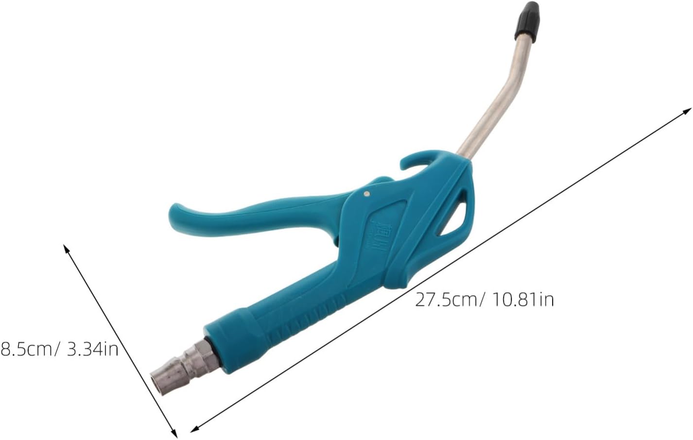 High Pressure Pneumatic Dust Blowing Gun with Extended Nozzle Lightweight Plastic Air Blower Tool for Industrial Cleaning and Car Detailing