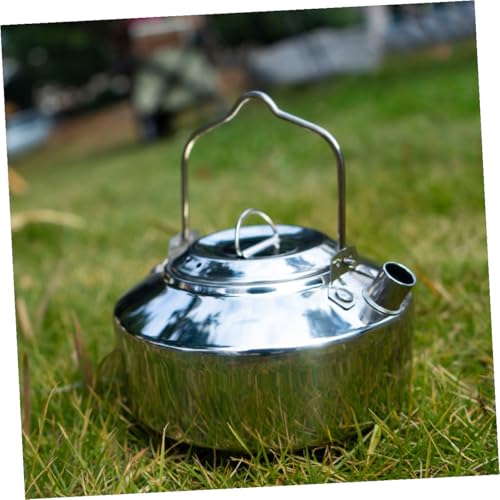 Bouilloire camping portable acier inoxydable accessoire cuisine pour randonnée