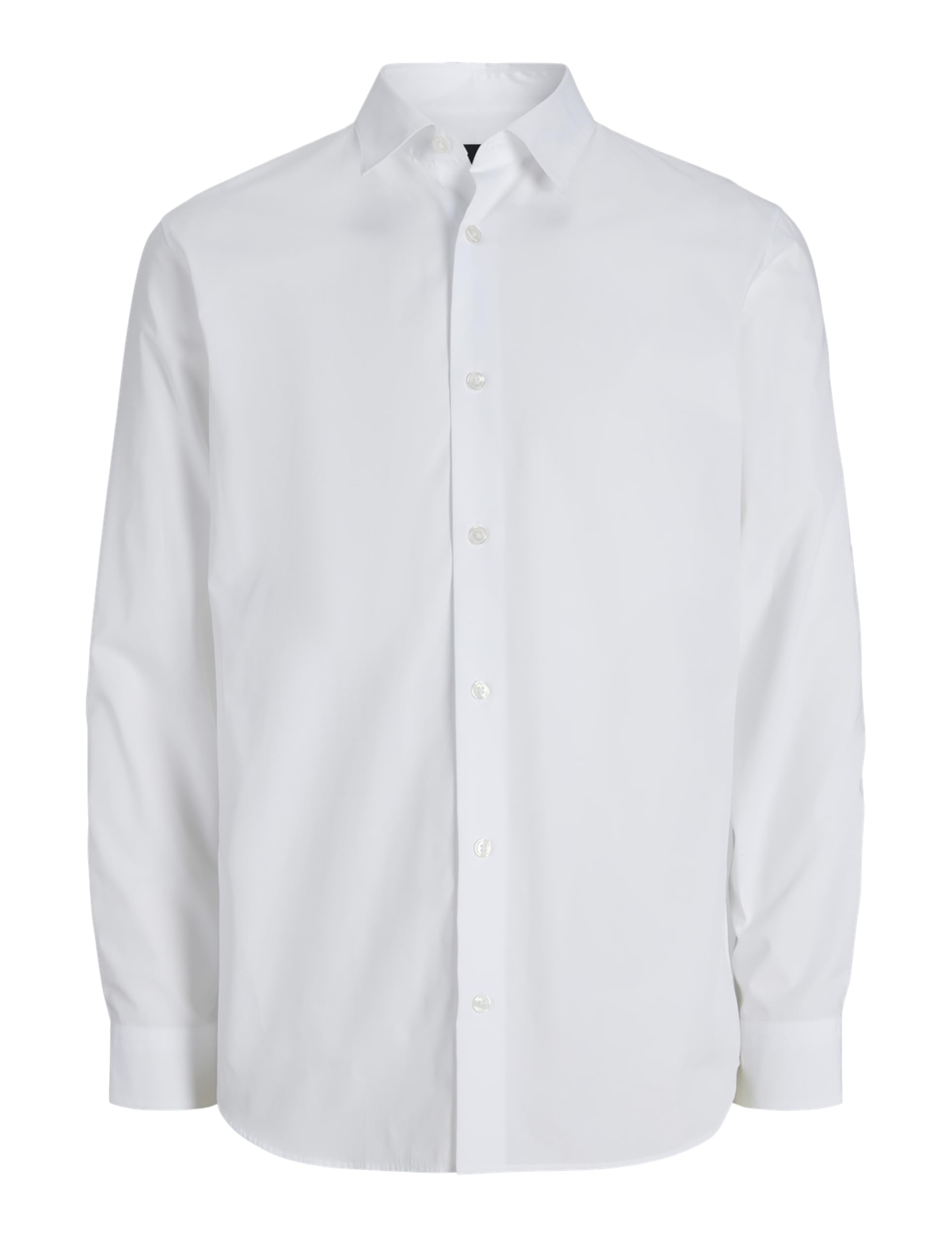 JACK & JONES Men's Jprblawesley Poplin L/S Shirt, Bright White, XXL