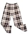 Ekouaer Boys Pajama Pants Brown Plaid 150 Count