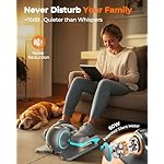 YOSUDA Under Desk Elliptical,Ellipse Leg Exerciser for Seniors Fully Assembled,Quiet & Portable Electric Seated Pedal Exerciser with 10 Level Resistances & Speeds,Remote Control