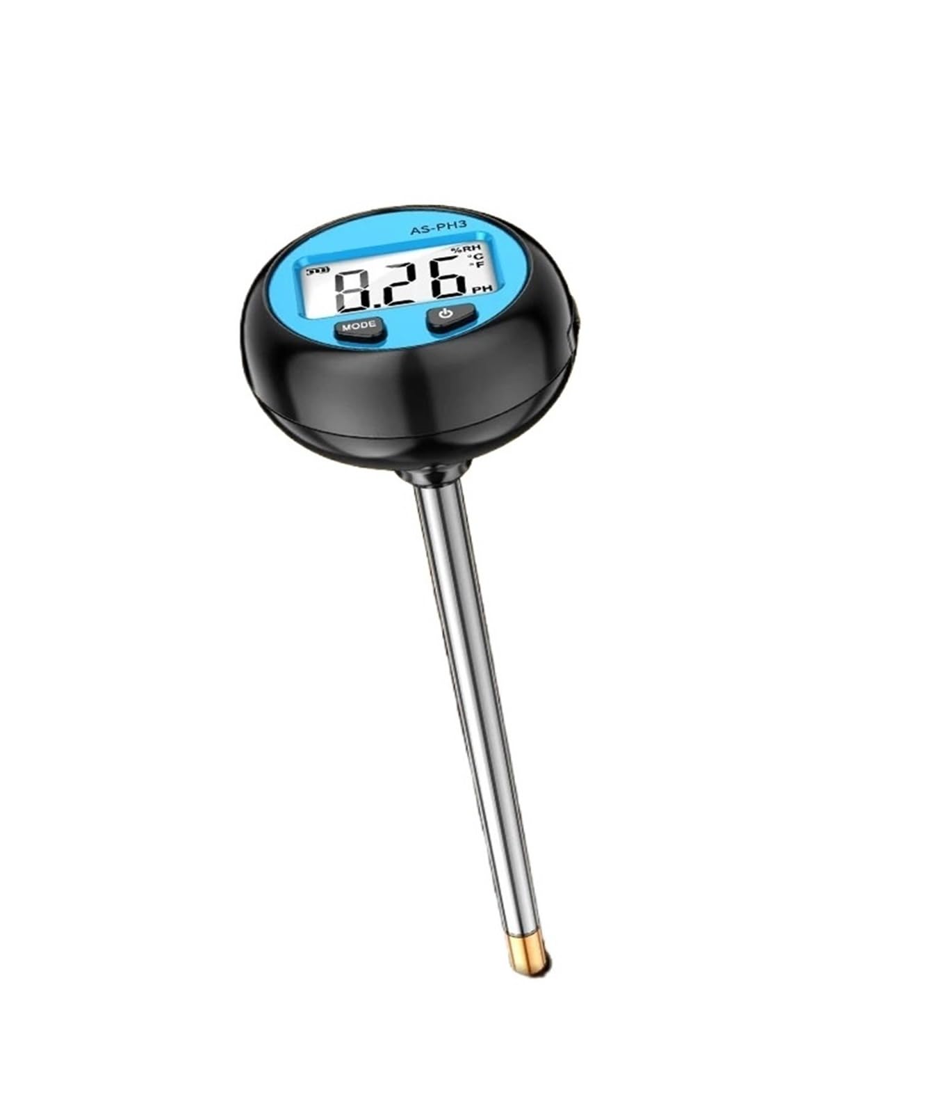 Medidor digital de pH del suelo 3 en 1, monitor de temperatura y humedad, comprobador de actividad de pH, instrumentos de medición de suelo for jardinería