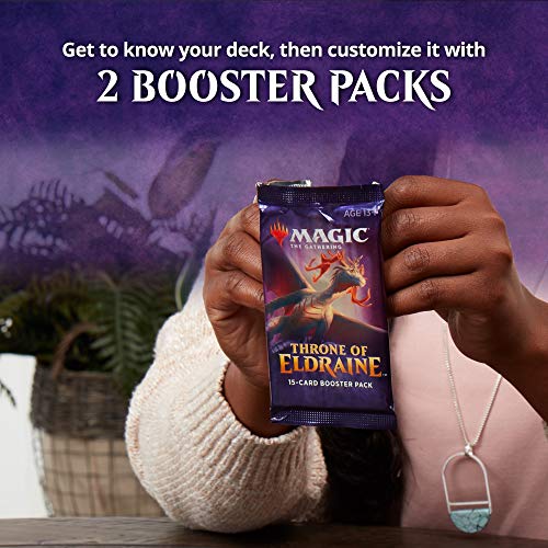 Magic The Gathering Throne of Eldraine Oko, The Trickster Planeswalker Deck | Ready-to-Play | 60-Card Starter Deck