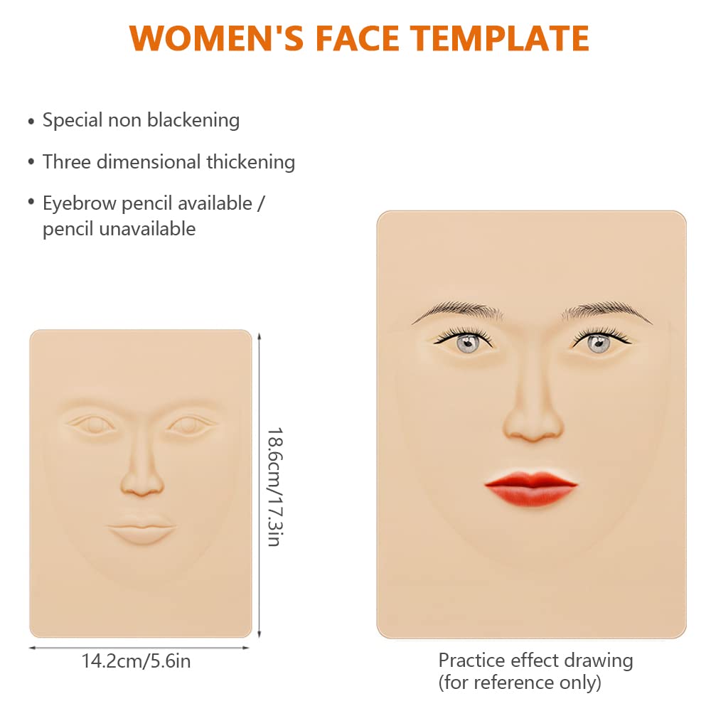 4Pcs Microblading Piel de Práctica, Tatuaje de Cejas Práctica, Pieles de Tatuaje para Práctica de Tatuajes, Principiantes en Tatuajes Cosméticos
