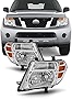 AKKON - For 08 09 10 11 12 Pathfinder SUV Halogen Type Headlights Front Lamps Direct Replacement Left + Right Pair