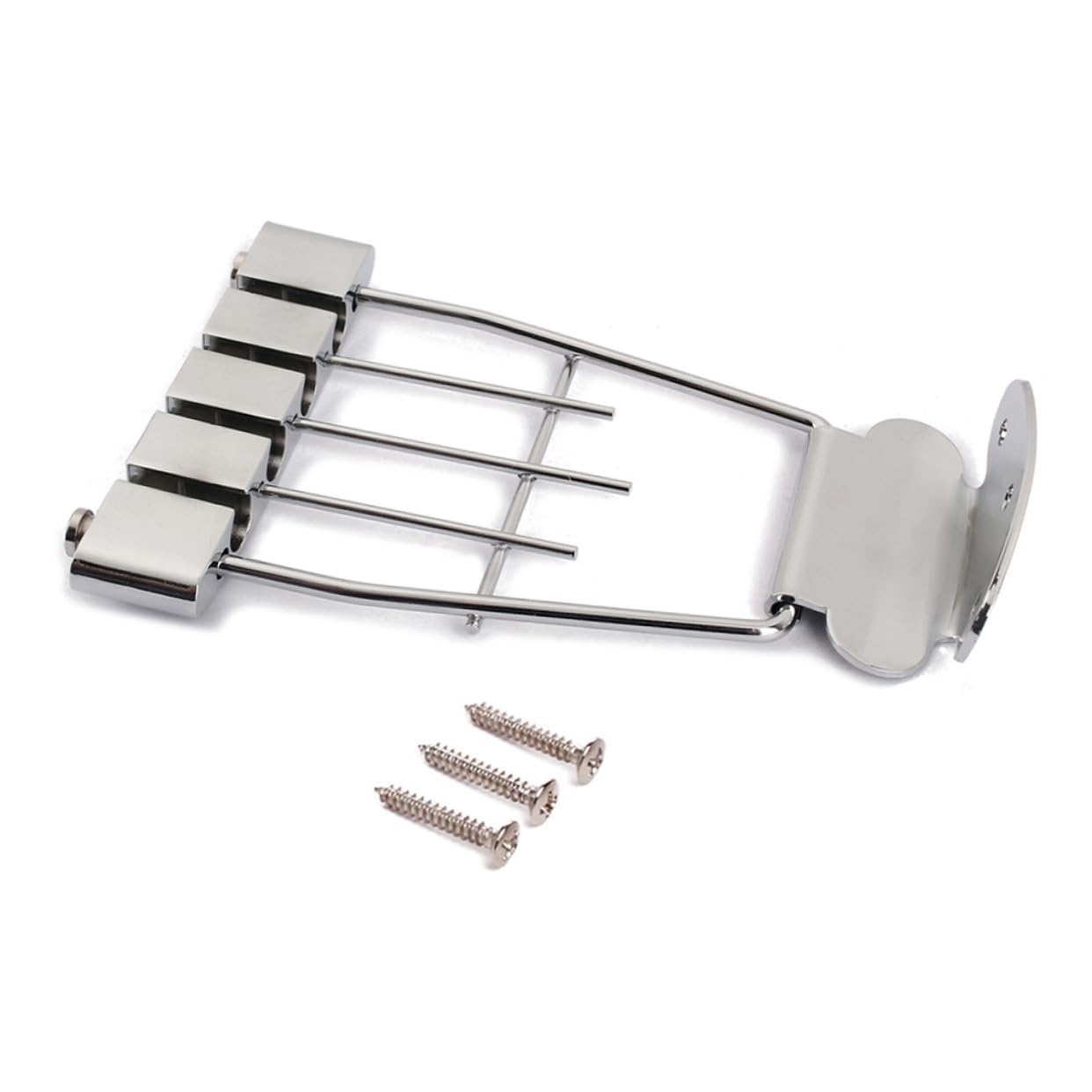 Milisten Guitar Tailpiece Bridge 4 String Bass Saddle Tailpiece for Guitar Easy to Install