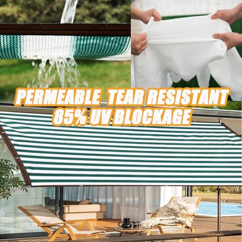 Toile d'ombrage avec œillets protection solaire haute densité 6x7m - 2