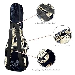Waterproof Oxford Cloth Ukulele Bag Fairy with Bird and Flower Durable & Stylish Ukulele Case with Storage Skull Butterfly - Les Beatles, Paul McCartney, John Lennon, RIngo Starr, George Harrison Waterproof Oxford Cloth Ukulele Bag Fairy with Bird and Flower Durable & Stylish Ukulele Case with Storage Skull Butterfly – Image 3