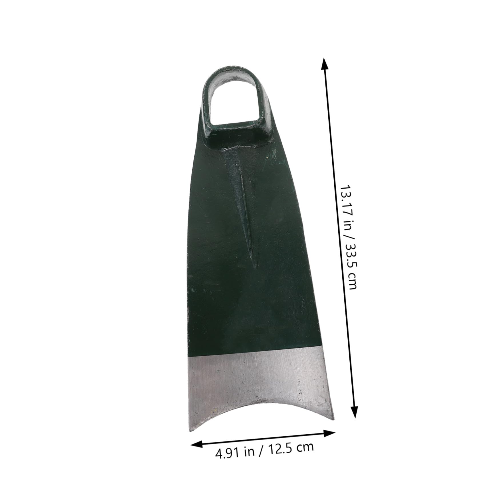 Houe de Jardin en Acier Inoxydable Vert, Tête Robuste